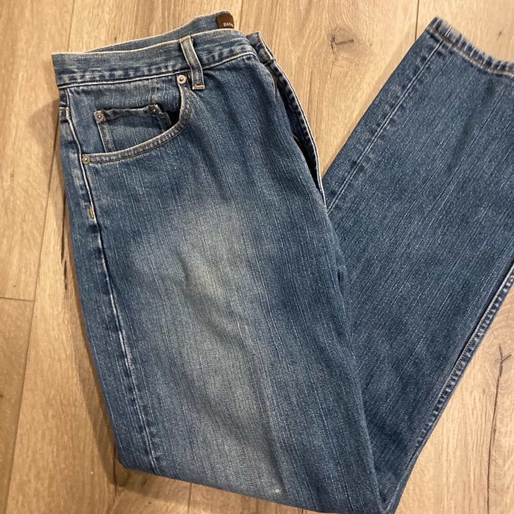 Banana Republic Dark Wash Straight Leg Jeans